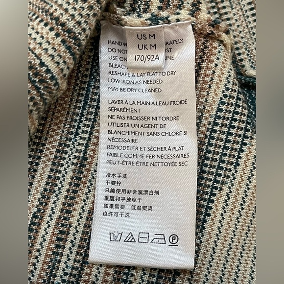 Anthropologie blue brown space dye strappy tank top women’s size medium - Picture 8 of 9